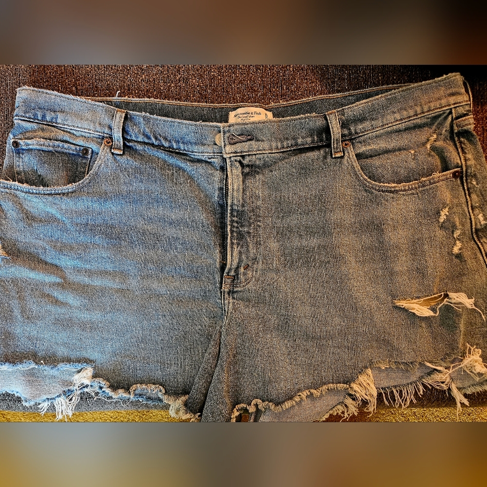 Abercrombie Distressed Denim Shorts